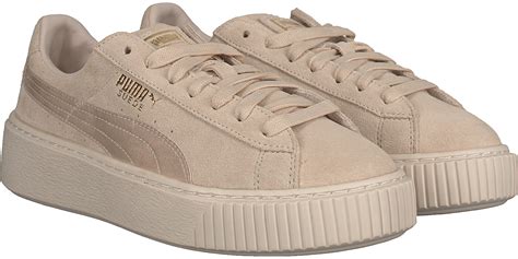 beige platform sneakers.